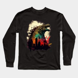 Godzilla  Artwork - Awesome Birthday Gift ideas for Friends Long Sleeve T-Shirt